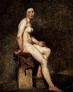 Eugene Delacroix Mlle Rose oil